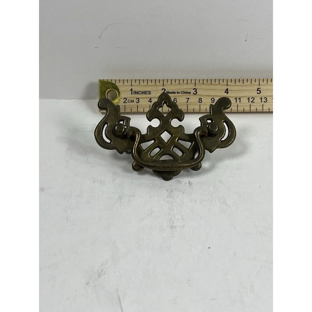 12 Vintage Keeler Chippendale/Federal Batwing Brass Drawer Pull Handles  P1067
